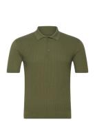 Waffle Polo Ss Baracuta Green