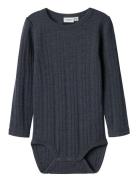 Nmmwang Wool Needle Ls Body Solid Noos Name It Navy