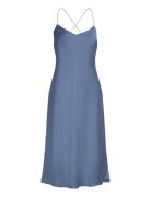 Featherweight Charmeuse Slip Dress Lauren Ralph Lauren Blue