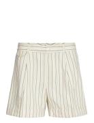 Striped Pleated Short Lauren Ralph Lauren Cream