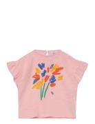 Baby Fireworks Ruffle T-Shirt Bobo Choses Pink