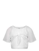 Blouse With Knot At Front Lindex White