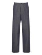 Flint Wide Slub Yarn Pants - Gots/V Knowledge Cotton Apparel Grey