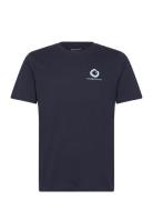 Regular Fit Single Jersey Wave Ches Knowledge Cotton Apparel Navy