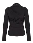 Long Sleeve Turtle Neck T-Shirt Rosemunde Black