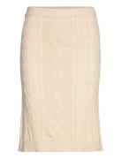 Crdela Short Knit Skirt Cream Beige