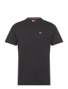 Tjm Slim Rib Detail Tee Tommy Jeans Black