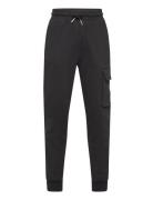 Badge Cargo Relaxed Sweatpants Calvin Klein Black