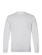 Cotton Silk Blend Cn Sweater Calvin Klein Grey