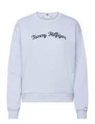 Mdrn Reg Script Sweatshirt Tommy Hilfiger Blue