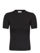 Modal Rib Slit Detail T-Shirt Ss Calvin Klein Black