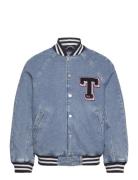 Letterman Denim Jacket Ch7011 Tommy Jeans Blue