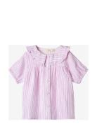 Ciao Stripe Ss Shirt Fliink Pink