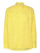 Crinckle Pop Vinny Shirt Aop Mads Nørgaard Yellow