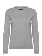 Cotton C-Neck GANT Grey