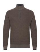 Multicolored Knit Troyer Tom Tailor Brown