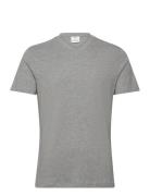 Slim-Fit Cotton V-Neck T-Shirt Mango Grey