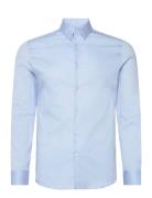 Super Slim-Fit Poplin Suit Shirt Mango Blue