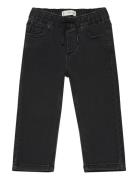 Drawstring Waist Jeans Mango Black