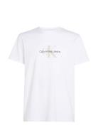 Distressed Monologo Tee Calvin Klein Jeans White