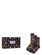 3-Pack Food Socks Gift Set Happy Socks Navy