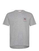 Print Ss Tshirt GANT Grey