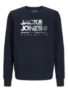 Jjluke Sweat Crew Neck Jnr Jack & J S Navy