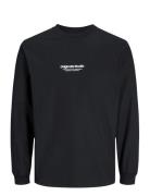 Jorvesterbro Tee Ls Crew Neck Noos Jack & J S Black