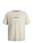 Jorvesterbro Tee Ss Crew Neck Noos Mni Jack & J S Beige