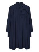 Yasnira Ls Dress S. YAS Navy