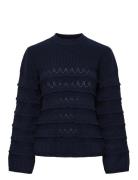 Yastimu Ls Knit Pullover YAS Navy