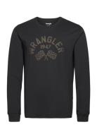 Ls Graphic Tee Wrangler Black