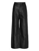 Marlowe Pu Wide Leg Pant Bardot Black