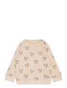 Sweatshirt Ls Aop Minymo Beige