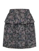 Skirt Flower Dobby Creamie Navy