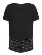 Pj Short Loosefit Flowers Hunkemöller Black