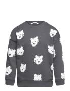 Tiger-Print Sweatshirt Mango Grey