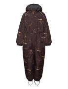 Polyester Junior Suit - Aop Forrest Mikk-line Brown