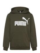 Ess Big Logo Hoodie Fl B PUMA Khaki