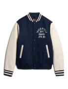 Varsity Chain Stitch Bomber Superdry Blue