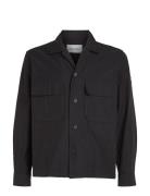 Cotton Nylon Overshirt Calvin Klein Black