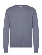 100% Cotton Fine-Knit Sweater Mango Blue