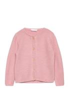 Button Knit Cardigan Mango Pink