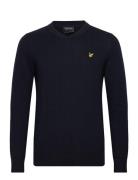 Cotton Merino V Neck Jumper Lyle & Scott Navy