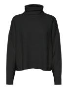 Vmomega Ls Rollneck Pullover Boo Vero Moda Black