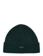 Unisex. Cotton Rib Knit Beanie GANT Green