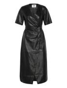 Ella Faux Leather Dress Twist & Tango Black