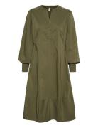 Cuantoinett Rib Dress Culture Khaki