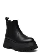 Biagas Low Chelsea Platform Boot Carnation# Bianco Black