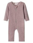 Nbfwang Wool Needle Nightsuit Solid Noos Name It Purple